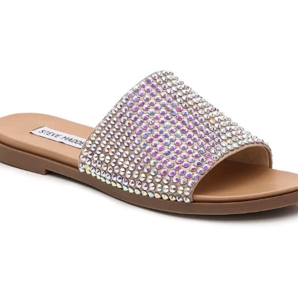 Steve Madden Women's Rhinestone Slide Sandals NWOT